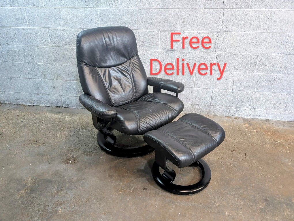 Ekornes Stressless Consul Model Size L MCM Chair Free Delivery