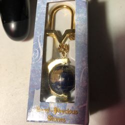SMALL GEMSTONE KEYCHAIN