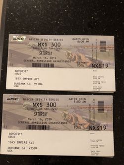 NASCAR tickets for today only!!!