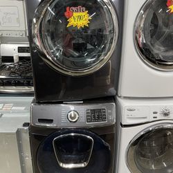 Samsung Gray Front Loader Washer And Dryer Set 75I4