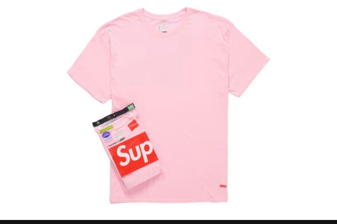 Supreme Pink T Shirt, Boxers