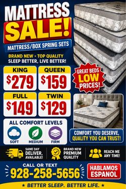 Brand New Mattress and Box Spring Sets