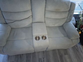 Power reclining couch with USB