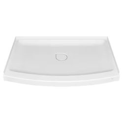 American Standard Ovation Curve 48 in. L x 30 in. W Alcove Shower Pan Base with Center Drain in Arctic White