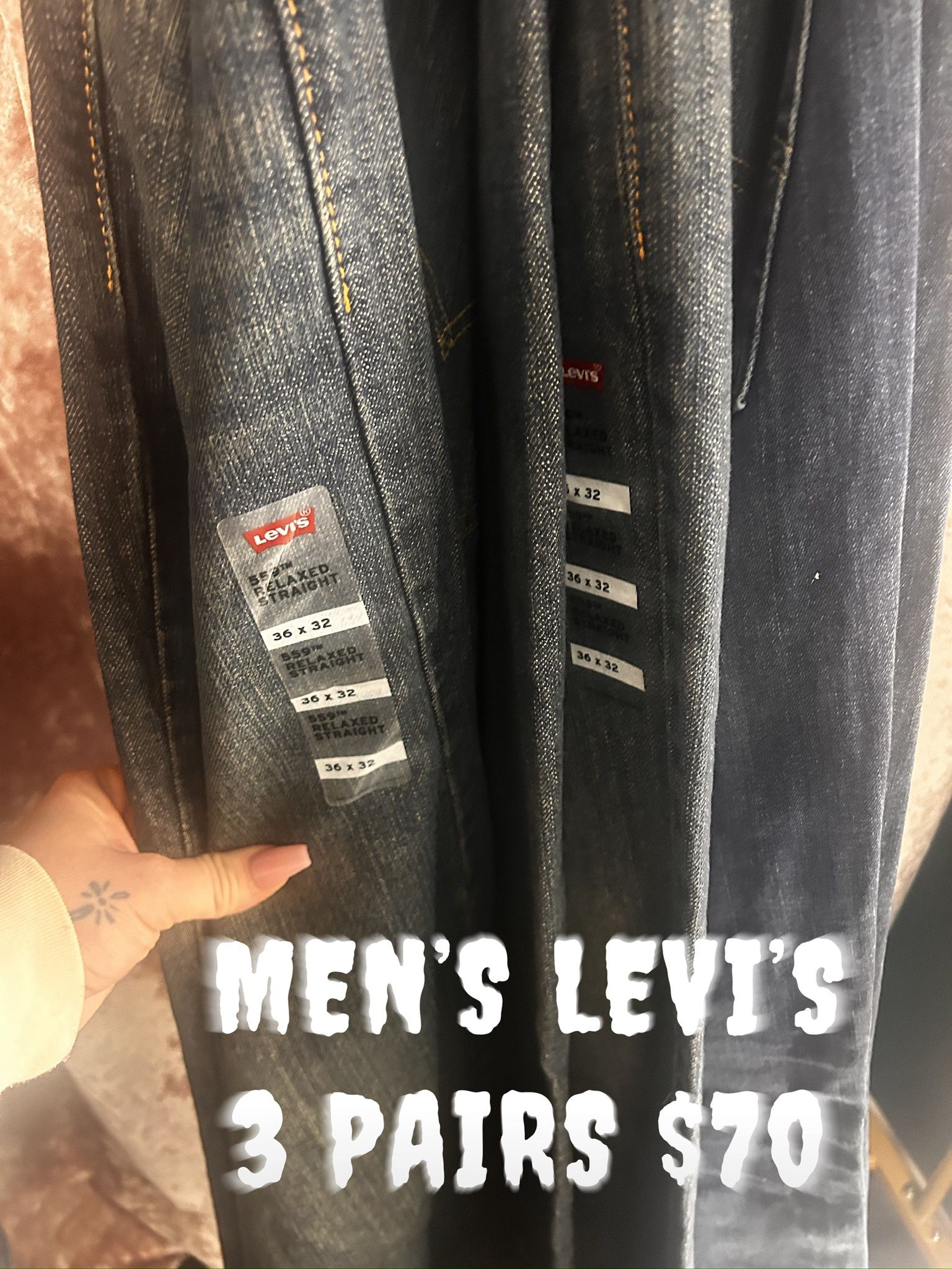 3 Pairs Brand New Men’s Levi’s