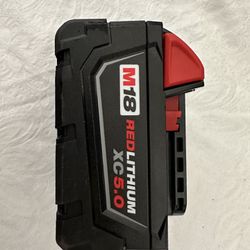 Milwaukee M18 18-Volt 5.0 Ah Lithium-Ion XC Extended Capacity Battery Pack New Without Box