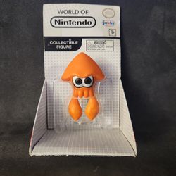 World of Nintendo orange squid figure
