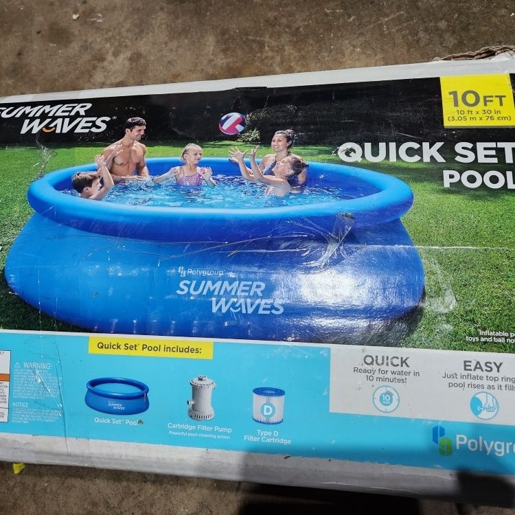 Summer Waves 10ft Quick Set Pool Pump Summer Waves 10ft Quick Set