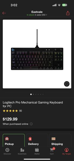 Logitech Pro Mechanical Gaming Keyboard for PC