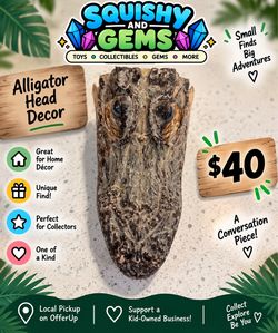 Alligator head decor
