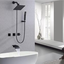 🚿✨ Set de ducha moderno color negro mate – NUEVO ✨🚿
