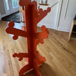Coat Clothes Rack Furniture Decoration Orange
