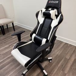 Homall Gaming Chair, Office Chair High Back Computer Chair Leather Desk Chair Racing Executive Ergonomic Adjustable Swivel Task Chair with Headrest an