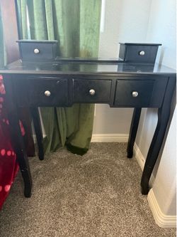 Black Vanity Desk