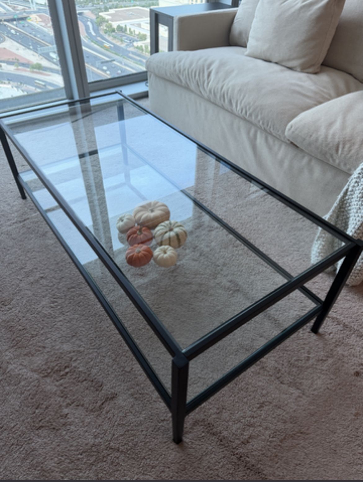 Black/Glass Coffee Table
