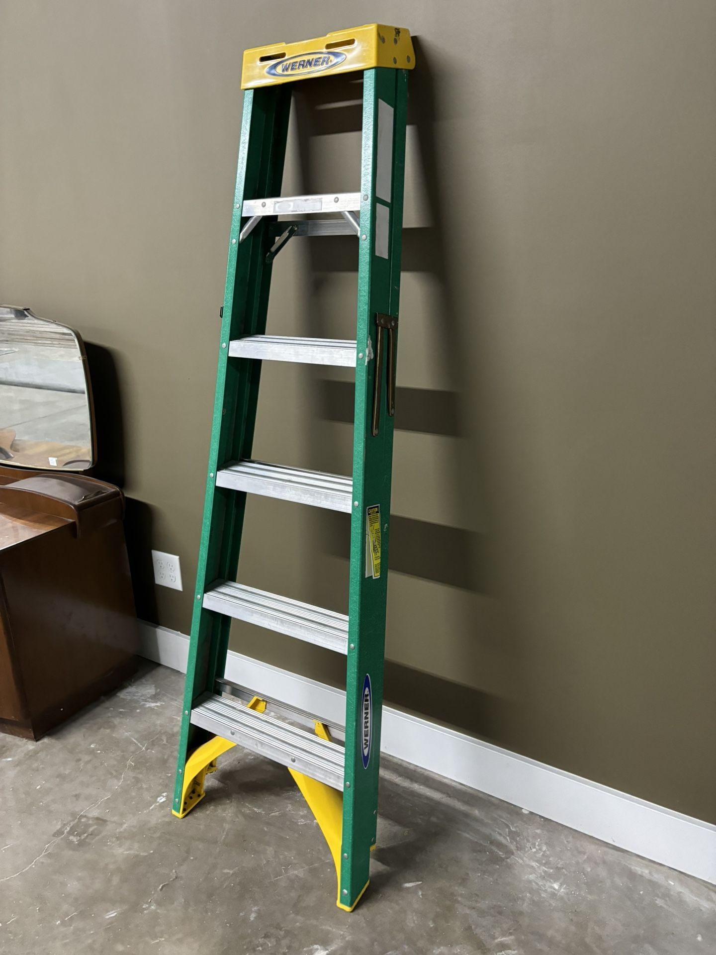 6 ft. Fiberglass Step Ladder (10 ft. Reach Height) with 225 lb. Load Capacity Type II Duty Rating