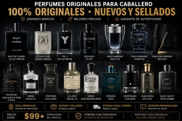 🔥 Perfumes Originales para Caballero | Nuevos y Sellados | Desde $99+