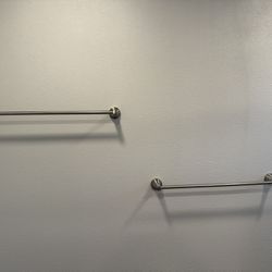 For Sale: 24-Inch Brushed Nickel Towel Rods