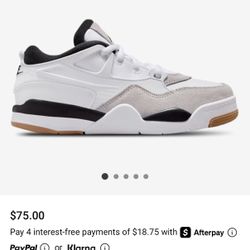 KIDS’ AIR JORDAN 4 RM – Size 11.5C 