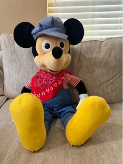 Mickey Mouse Train Engineer plush 36”