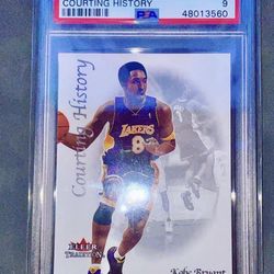 2000-01 Fleer Courting History @lakers Basketball Kobe Bryant Card 4 0f 10 @psacard #9 