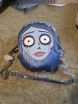 La Femme En Noir Corpse Bride Emily Head Crossbody Bag