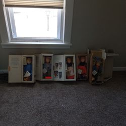 5 Old German  Dolls 4 Of Them Are A Pair One Is A Duplicate 