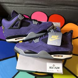 Nike Air Jordan 4 Lakers Size 6Y 14 Men New