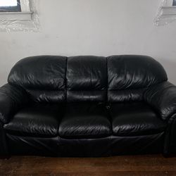 Genuine Leather Sofa and Love Seat 