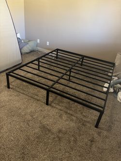 Cal King Metal Slatted Bed Frame