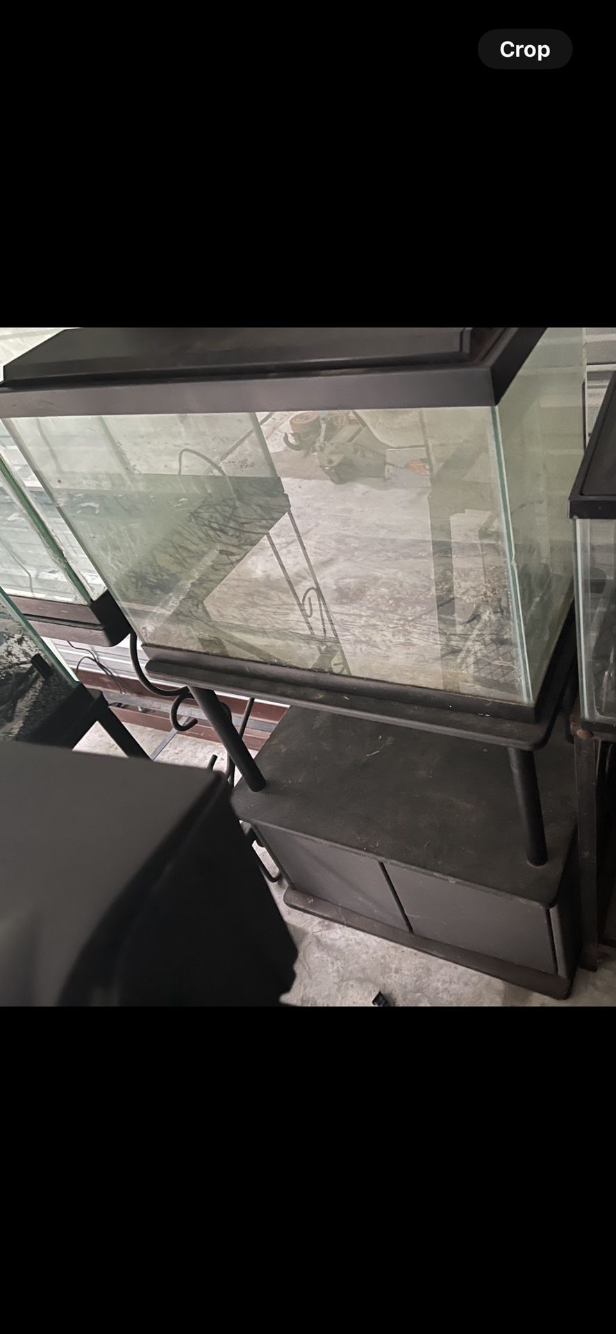 20 Gallon Fish Tank And Wooden Stand And Filter