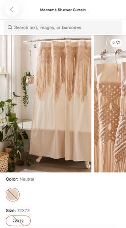 Macrame Shower Curtain Urban Outfitters