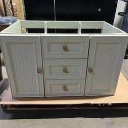 Newly Assembled 30 in Wall Mounted Floating Bathroom Vanity Without Sink