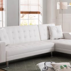 New Sleeper Sectional Sofa In Box 