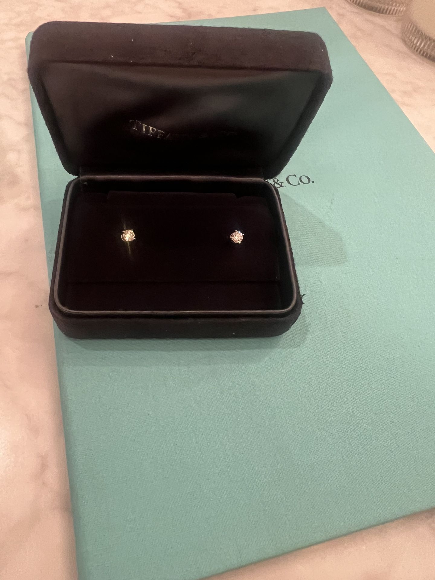 Tiffany And Co Platinum Studs 46 Total Carat