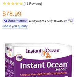 Instant Ocean Aquarium Salt - New