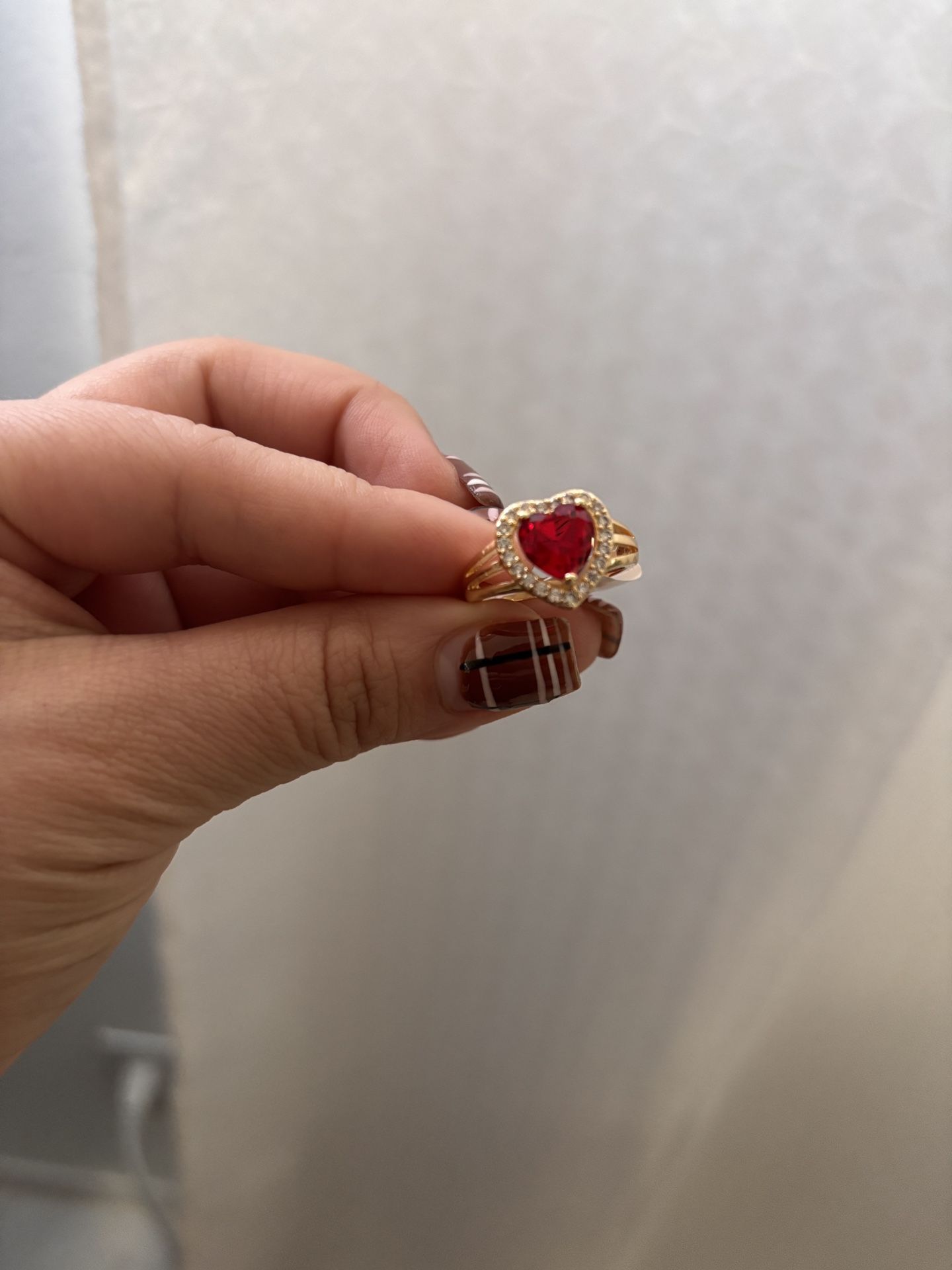 red heart ring