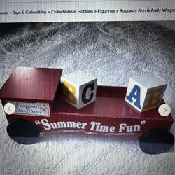Raggedy Ann & Andy Wagon Summer Time Fun Figurine Display Wagon 677868 Enesco NIB