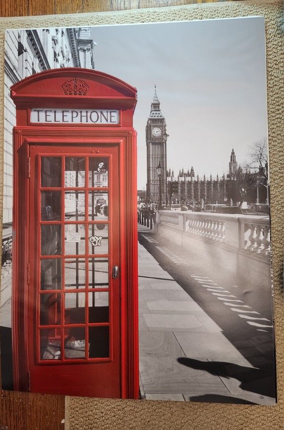Big Ben And London Phone Booth Poster