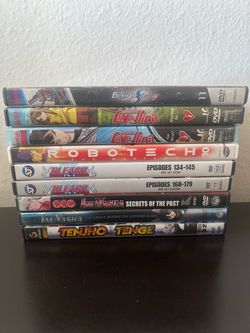 Anime DVD Bundle - Gundam, Love Hina, Robotech, Bleach, InuYasha, Tenjho Tenge