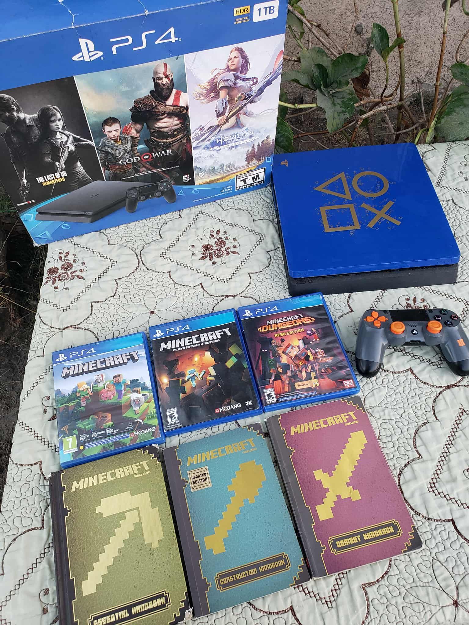 $280! Per Combo. Come With Games. Limited edition Controller, Box & Playstation 4 PS4 Slim 1TB 1,000GB Combo Deal $280! Firm 1 Combo OUT 11 Combos. Tr