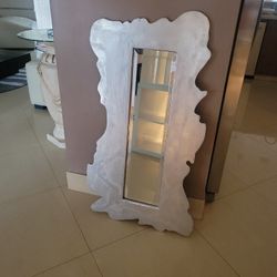 Hand Carved Hanging Mirror