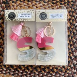 Monogram Keychains - “S”