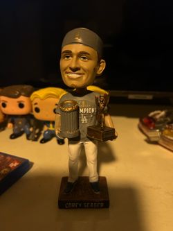 Corey Seager 2020 World Series MVP 2021 Los Angeles Dodgers Bobblehead SGA as is