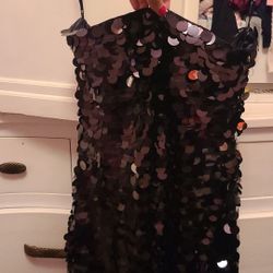 Black sequin dress