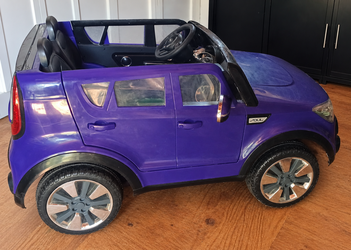 Purple Kids Electric Ride-On Car w/ NEW BATTERY