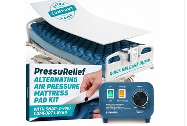 Lunderg Alternating Air Pressure Mattress Pad with Static Mode & Foam Layer