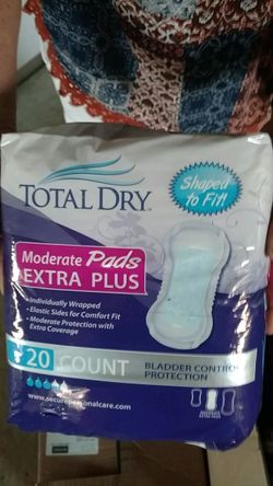 Total dry moderate pads.