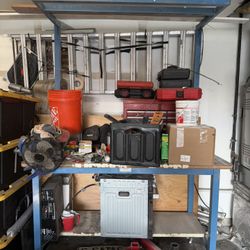 Free Work Bench With Overhang 