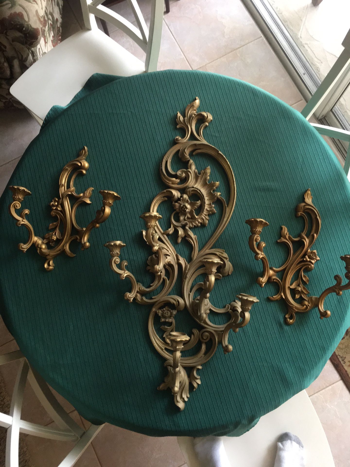 Vintage wall candelabras! $29 for all !